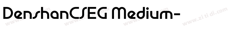 DenshanCSEG Medium字体转换